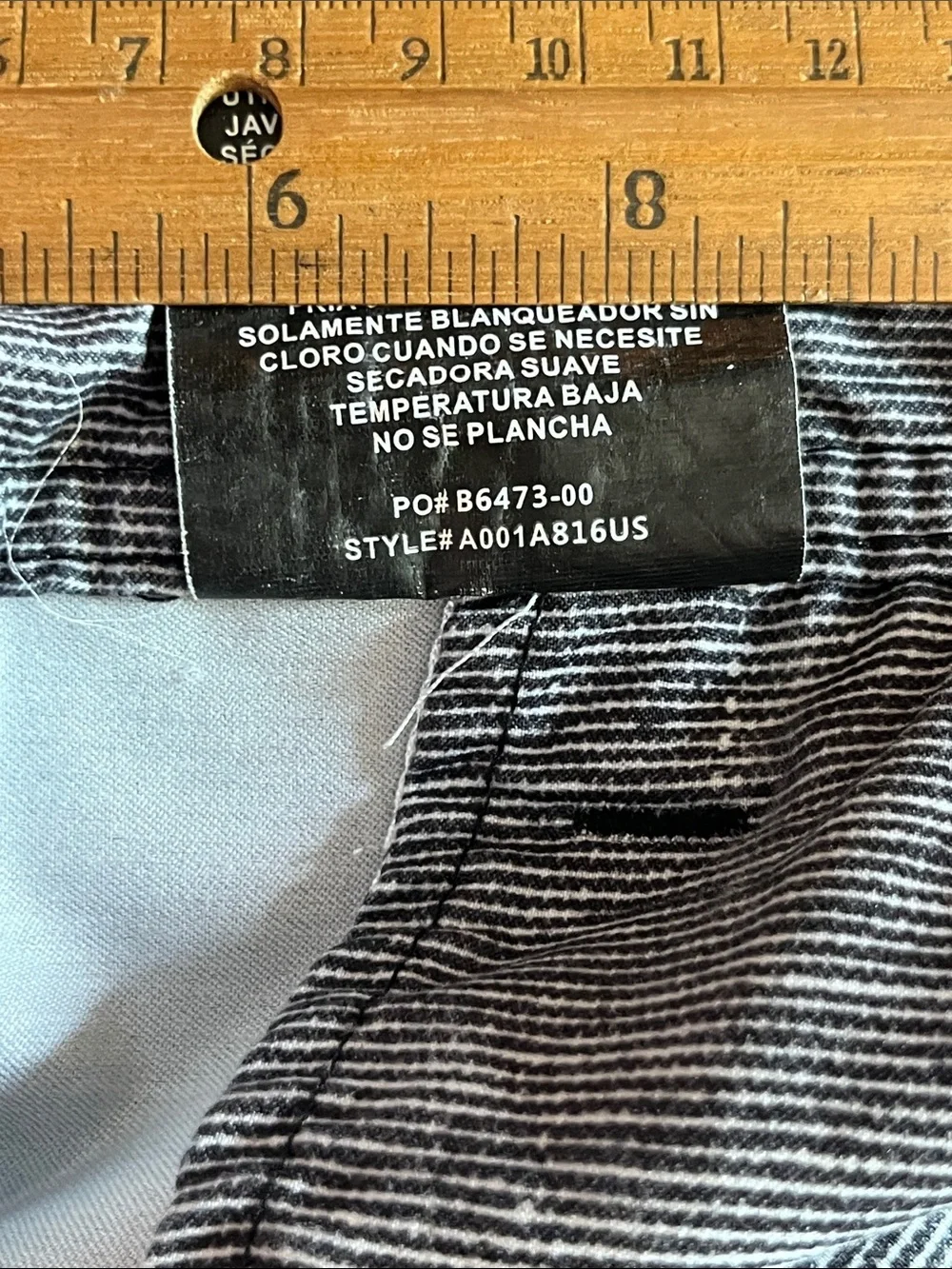 O'Neill Hybrid Stretch Walk Shorts Gray Black Stripe Size 36 Performance